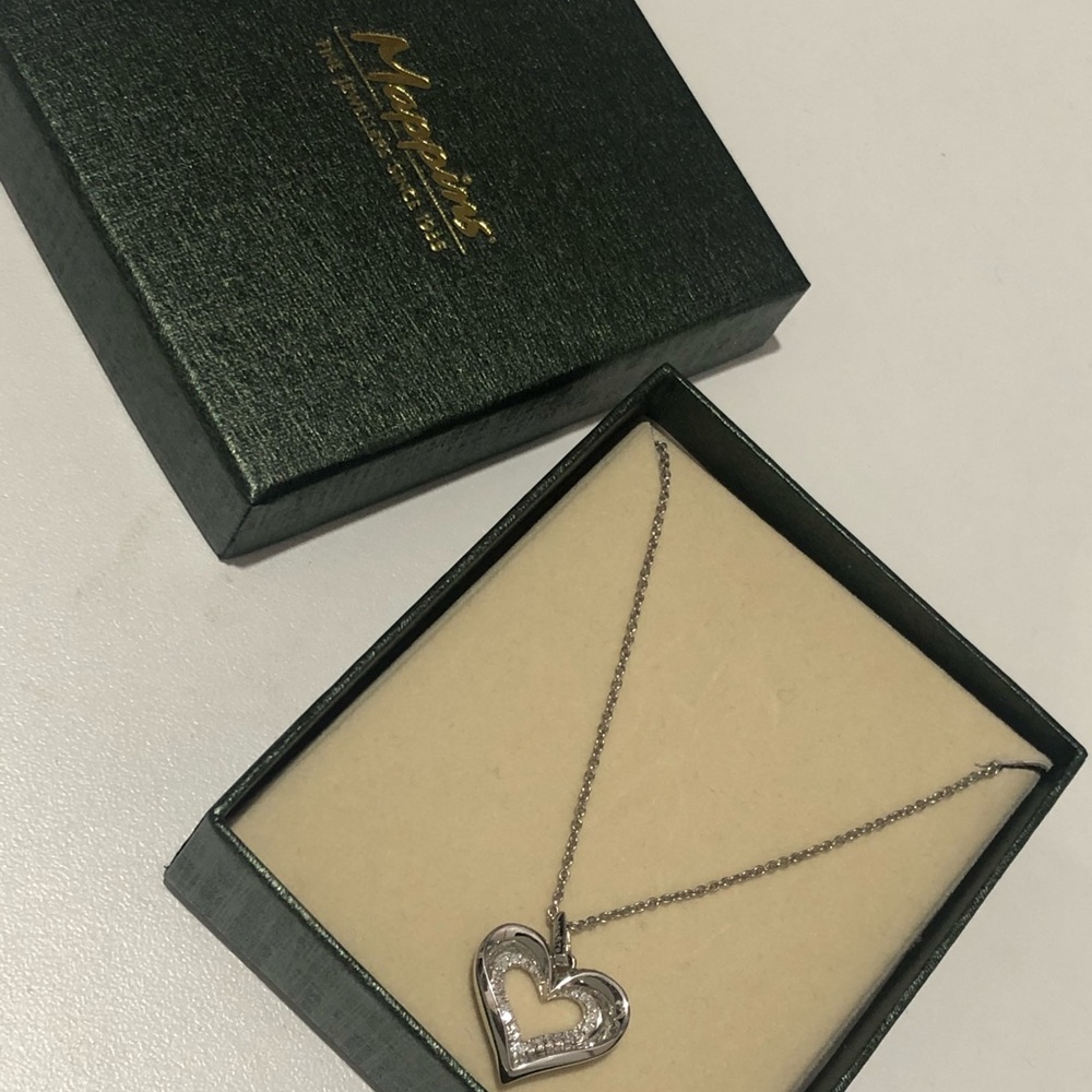 Mappins Silver Heart Necklace